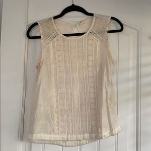 TINY (Anthropologie) white tank top